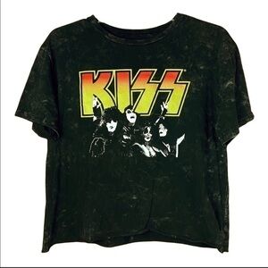 Kiss Brand Kiss Cropped T-shirt